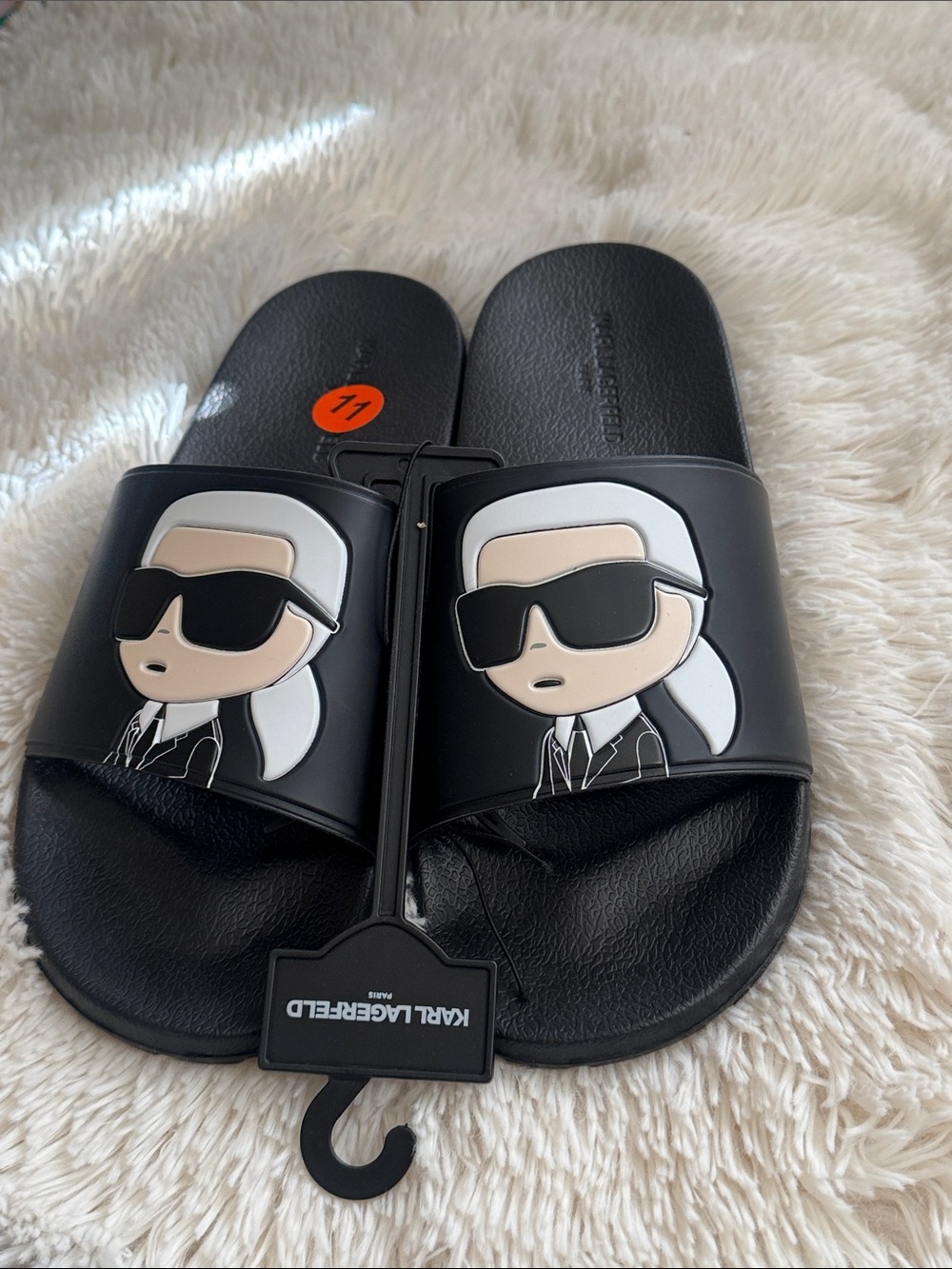 Karl Lagerfeld Karl Head Slide Sandal (Men)